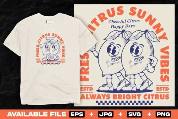 Retro Citrus Lemon Character Design Review