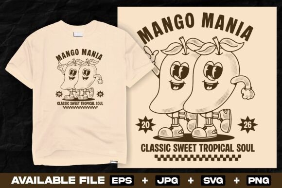 Retro Mango Character Print Design Review