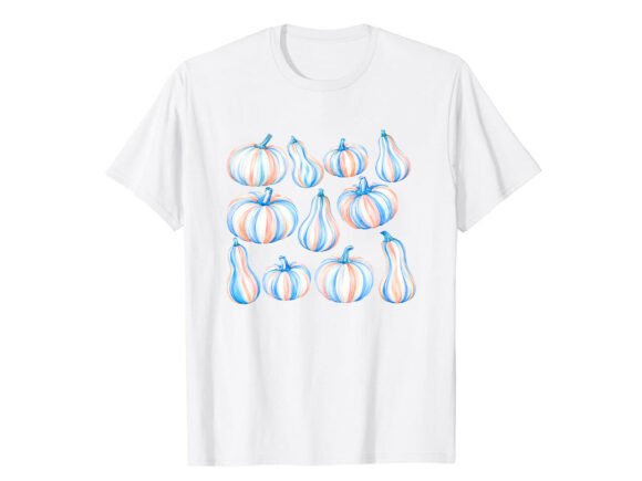 Review: Cute Pastel Pumpkins Fall T-Shirt Design