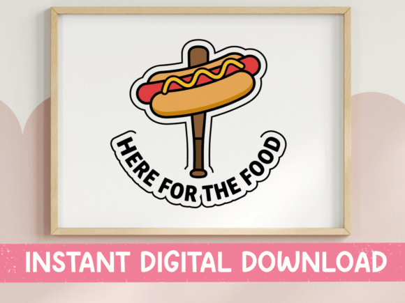 Review: Here for the Food Baseball Hot Dog Design