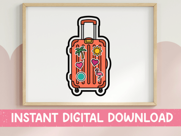 Review: Travel Suitcase with Vacation Stickers