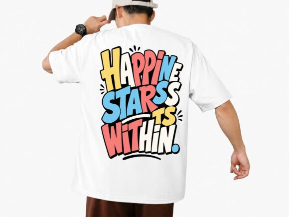 Reviewing Happiness Within Typography T-Shirt