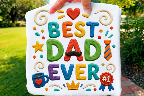 Reviewing the Best Dad Ever Clay Typography Shirt Png