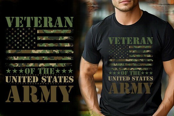 Reviewing the Veteran Army T-Shirt Design for Embroidery